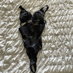 Fredericks Leather Teddy, Excellent Condition, Small